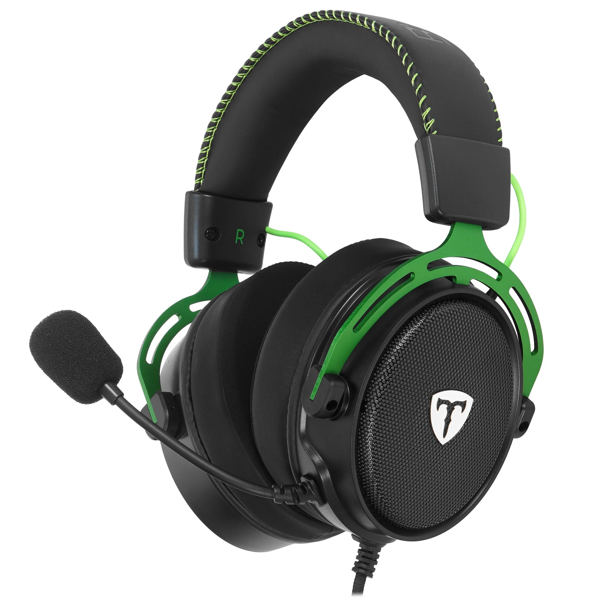 Гарнитура игровая T Line BlackFear (64710); оголовье (headband); 20 - 20 кГц; 32 Ом; 2 м; виртуальный 7.1; регулятор громкости; USB; подсветка LED