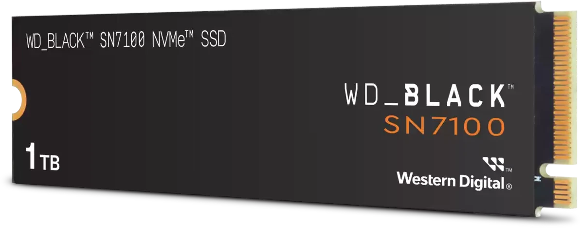Накопитель SSD 1 ТБ Western Digital Black SN7100 (WDS100T4X0E); M.2 (2280); 7250Мб/с -  6900Mб/с; TLC; PCI-E 4x; RET