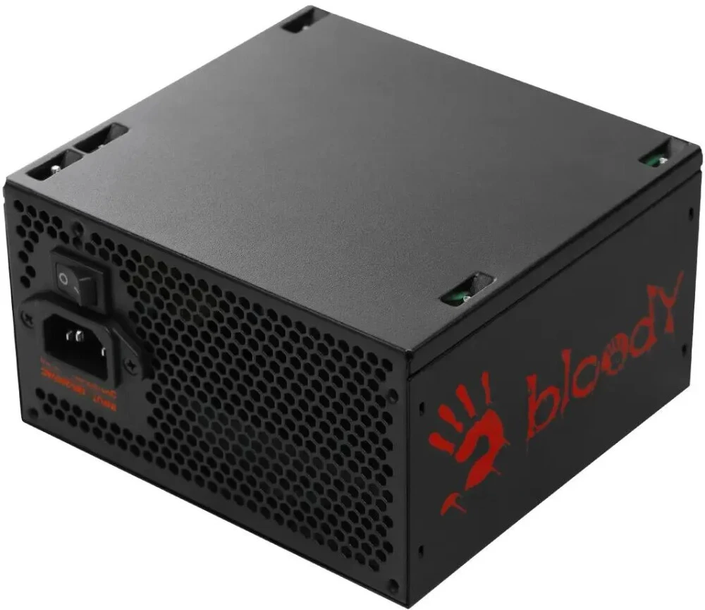 Блок питания 650 Вт Bloody BD-PS650B Black; ATX; 1x24 pin; 2x8(4+4) pin; 2x6+2 pin PCI-E; 6xSata; 2xMolex; 80+ Bronze; 120 мм