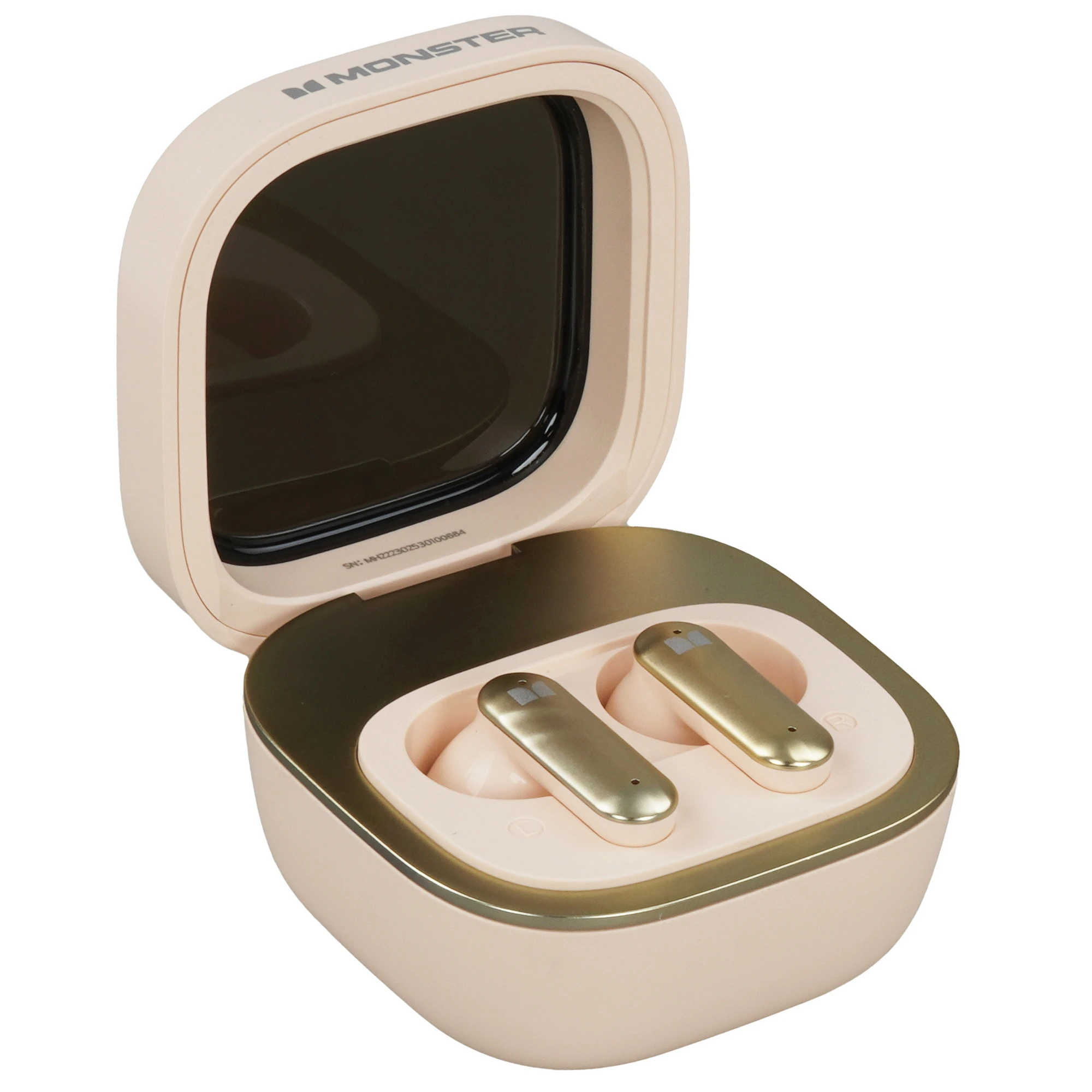 Гарнитура беспроводная MONSTER N-Lite 212 Beige, (MH22230 Beige), вкладыши, без крепления, 5.4, IPX5, 400 мА/ч, бежевый