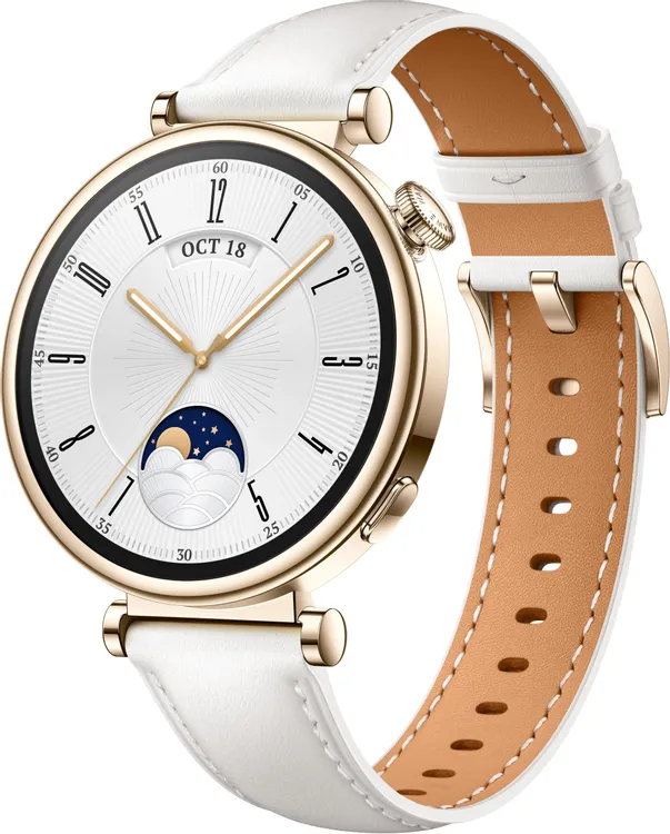 Умные часы Huawei Watch GT 4 41мм White; 1,32"; Bluetooth 5.2, Wi-Fi, NFC ; акселерометр, гироскоп, пульсометр, шагомер; 323 мАч