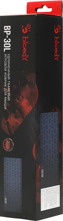 Коврик для мыши A4Tech Bloody BP-30L; ткань + резиновая основа; 750 х 300 х 3 мм; игровая поверхность; рисунок