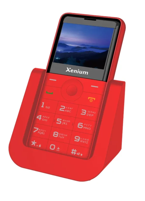 Мобильный телефон Philips Xenium X700 (CTX700RD) красный; 2.31"; TFT; 320x240; 0.3 Мп; 32 Мб/32 Мб; 1 700 мА/ч