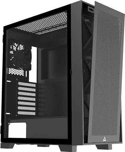 Корпус MONTECH AIR 1000 LITE Black***; ATX; Midi-Tower; без БП; сталь; 2x3.5" int.; 3 х 120 мм; 1 x USB 2.0/2 x USB 3.0/Mic/Audio; чёрный