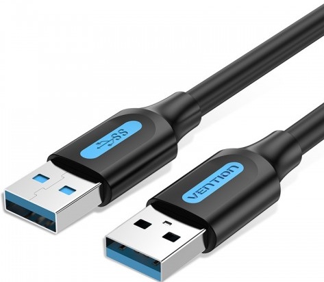 Кабель USB 3.0 AM/AM Vention (CONBF); USB 3.0 Тип A; USB 3.0 Тип A; 1,0 м; черный