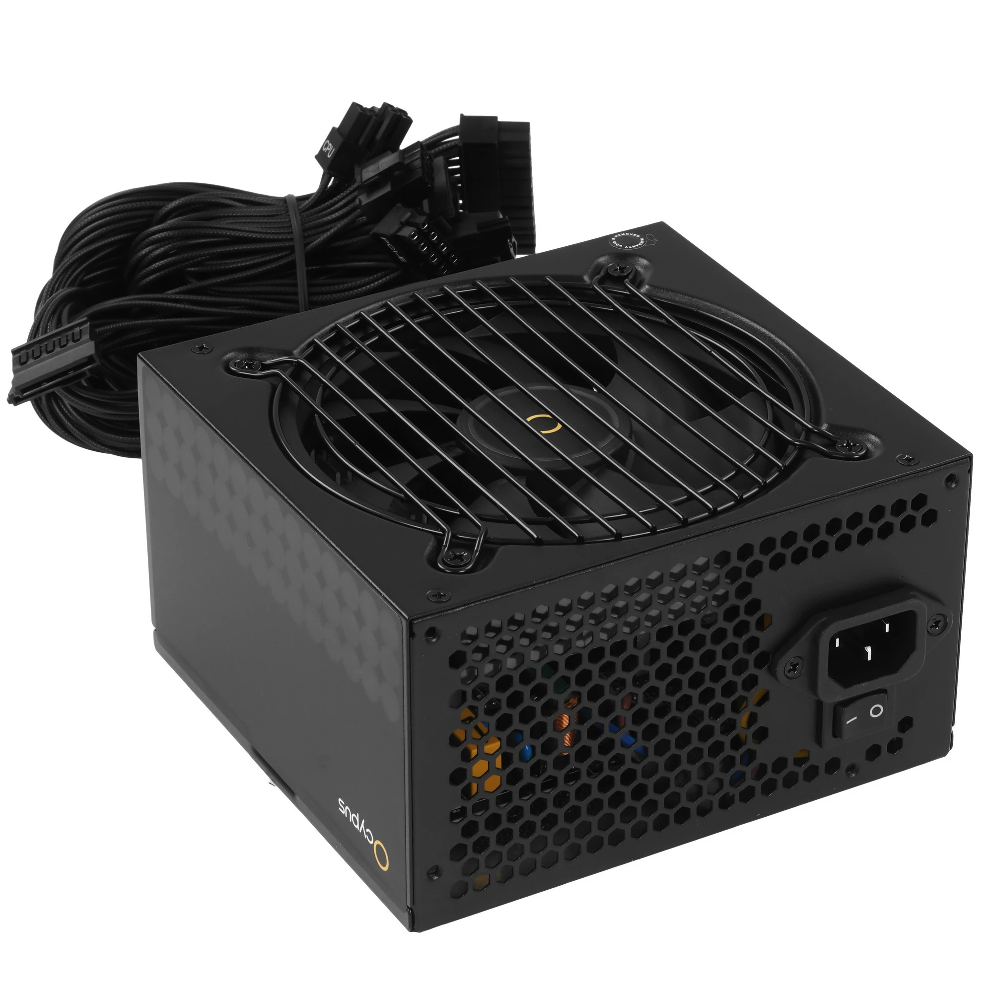 Блок питания 750 Вт Ocypus Gamma P750 BK (Gamma-P750-W1HDBK024X-EU); 1x24 pin; 1x8(4+4) pin; 6xSata; 2xMolex; 4x6+2-pin PCI-E; 80+ Standart; APFC; 120