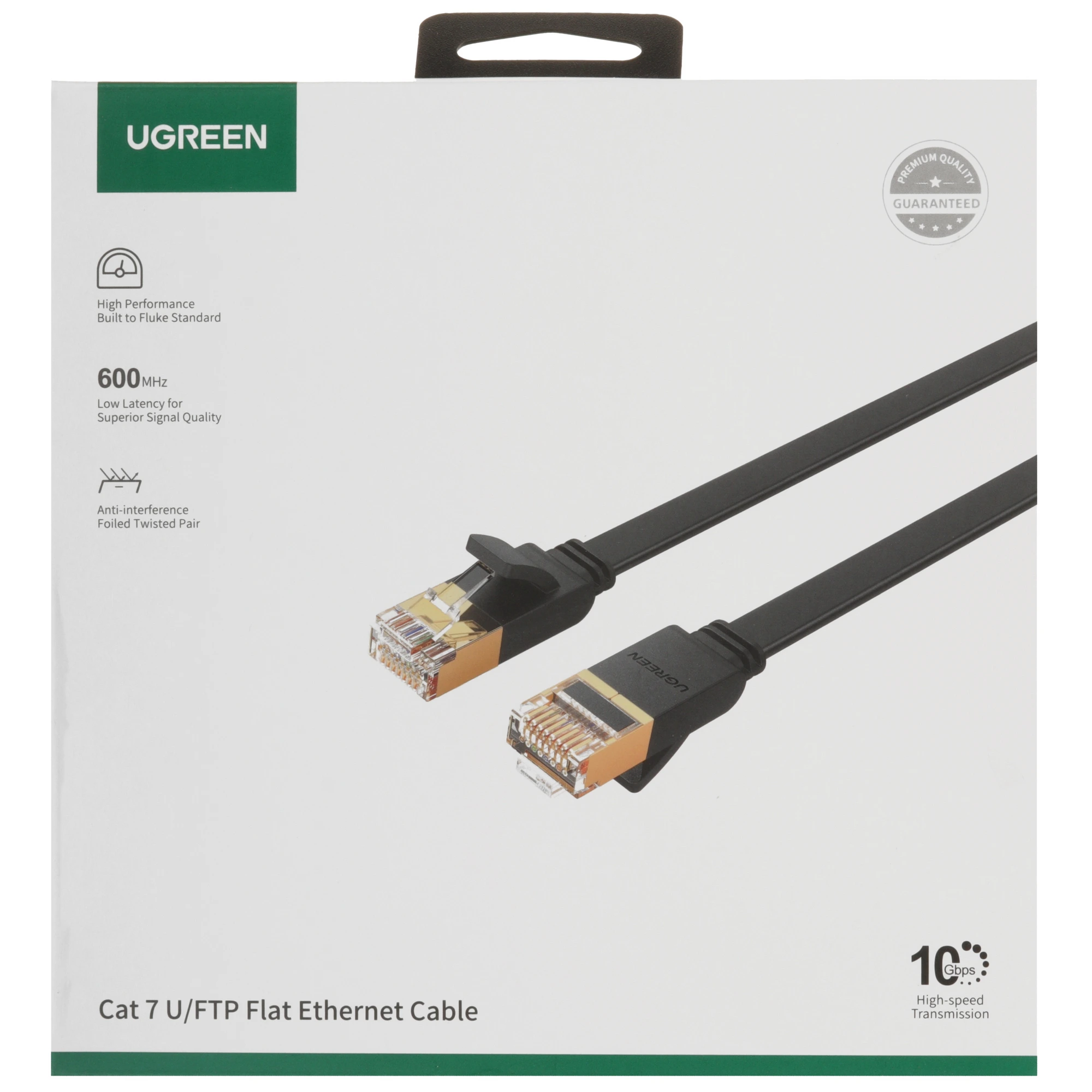 Кабель патч-корд Ugreen NW106 (11267); FTP; cat.7; 32 AWG; медь; 20 м