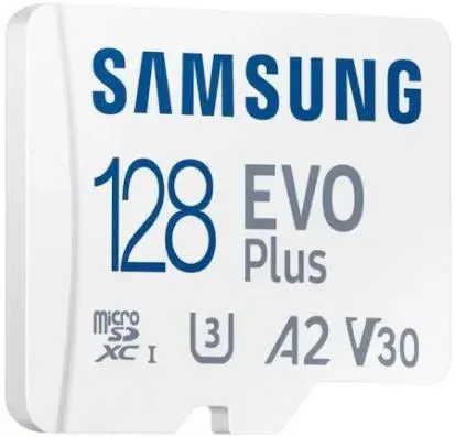 Карта памяти 128 ГБ Samsung EVO Plus 128 ГБ (MB-MC128SA***); micro SDXC UHS-I U3; Class 10; адаптер SD