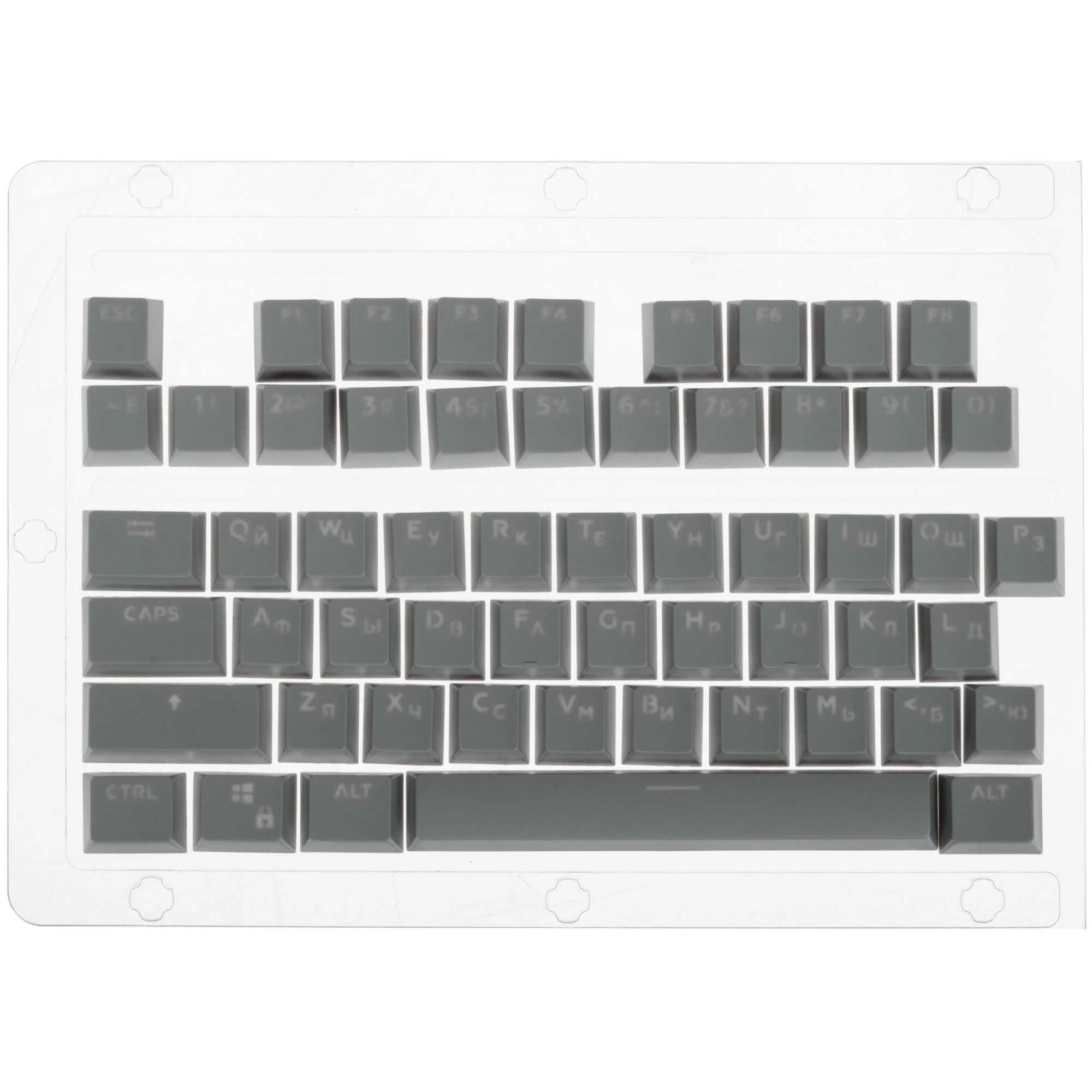 Набор кейкапов для клавиатуры Jet.A PANTEON KSET15 (KSET15 Grey****); рус/англ; серый