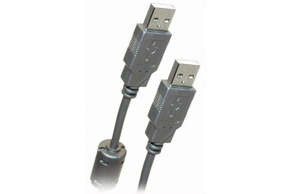 Кабель USB 2.0 AM/AM Belsis (BW1404); USB 2.0 Тип A; USB 2.0 Тип A; с ферритовым фильтром; 3,0 м; черный