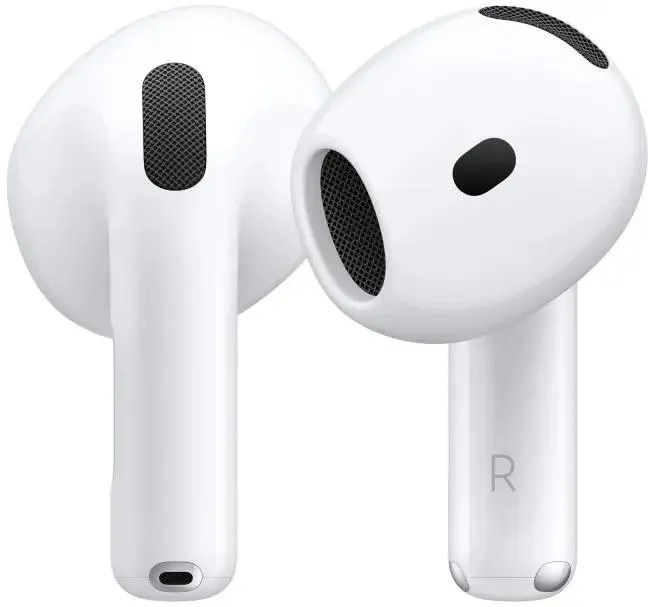 Гарнитура беспроводная Apple AirPods 4 White (MXP63),  вкладыши, без крепления, 5.3, IP54, 500 мА/ч, 40.9 г, белый