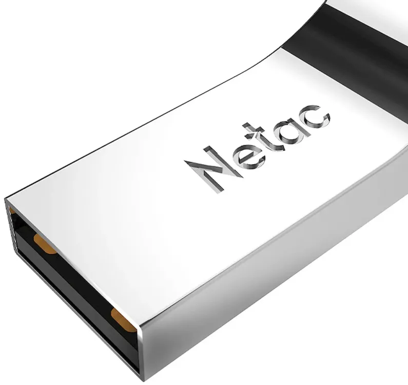 Накопитель USB-флэш 8 ГБ Netac U275 (NT03U275N-008G-20SL***); USB 2.0; моноблок; металлический корпу