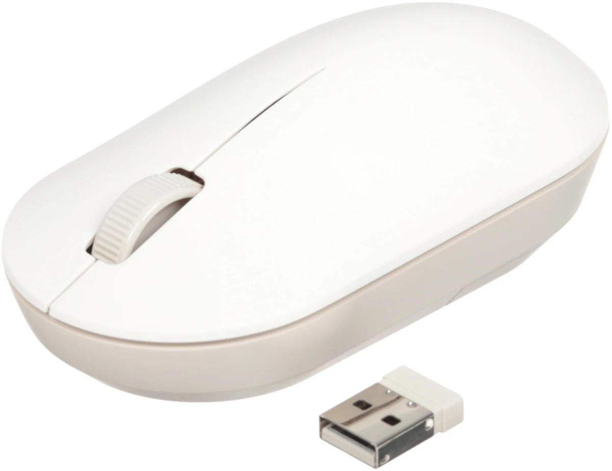 Мышь беспроводная Xiaomi Wireless Mouse Lite 2 White; 2.4 ГГц; USB; светодиодный; 1000 dpi; 3 кнопки; колесо-кнопка; 1xAA; белый
