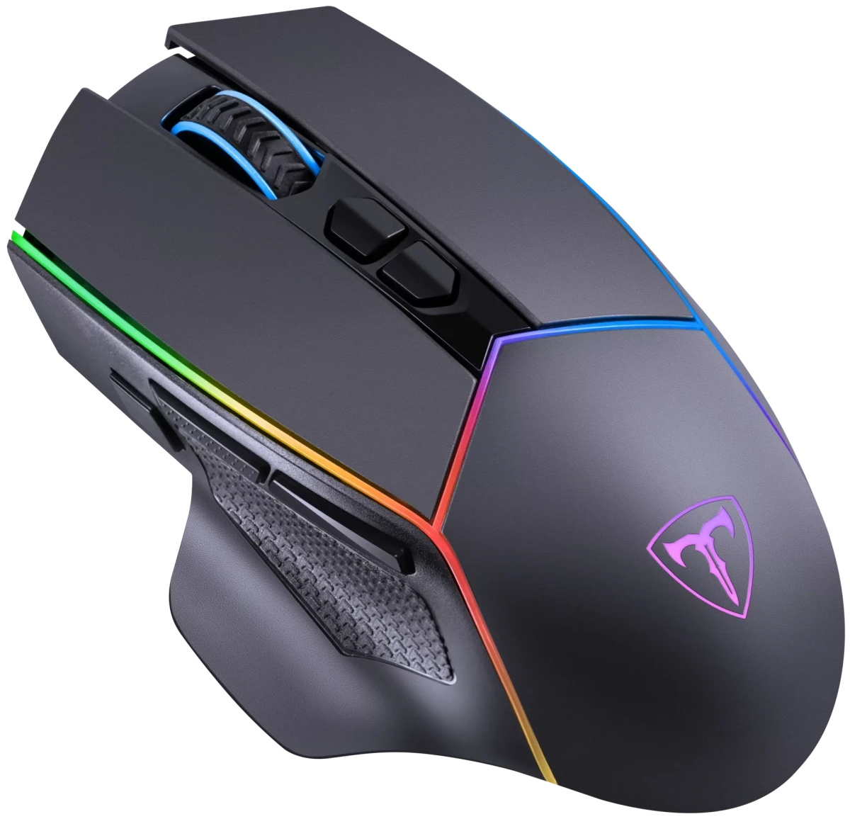 Мышь беспроводная T Line Vertex (72375); Bluetooth/2.4 Ггц; USB; оптический; 8000 dpi; 8 кнопок; встроенный аккумулятор 500 мАч; чёрный