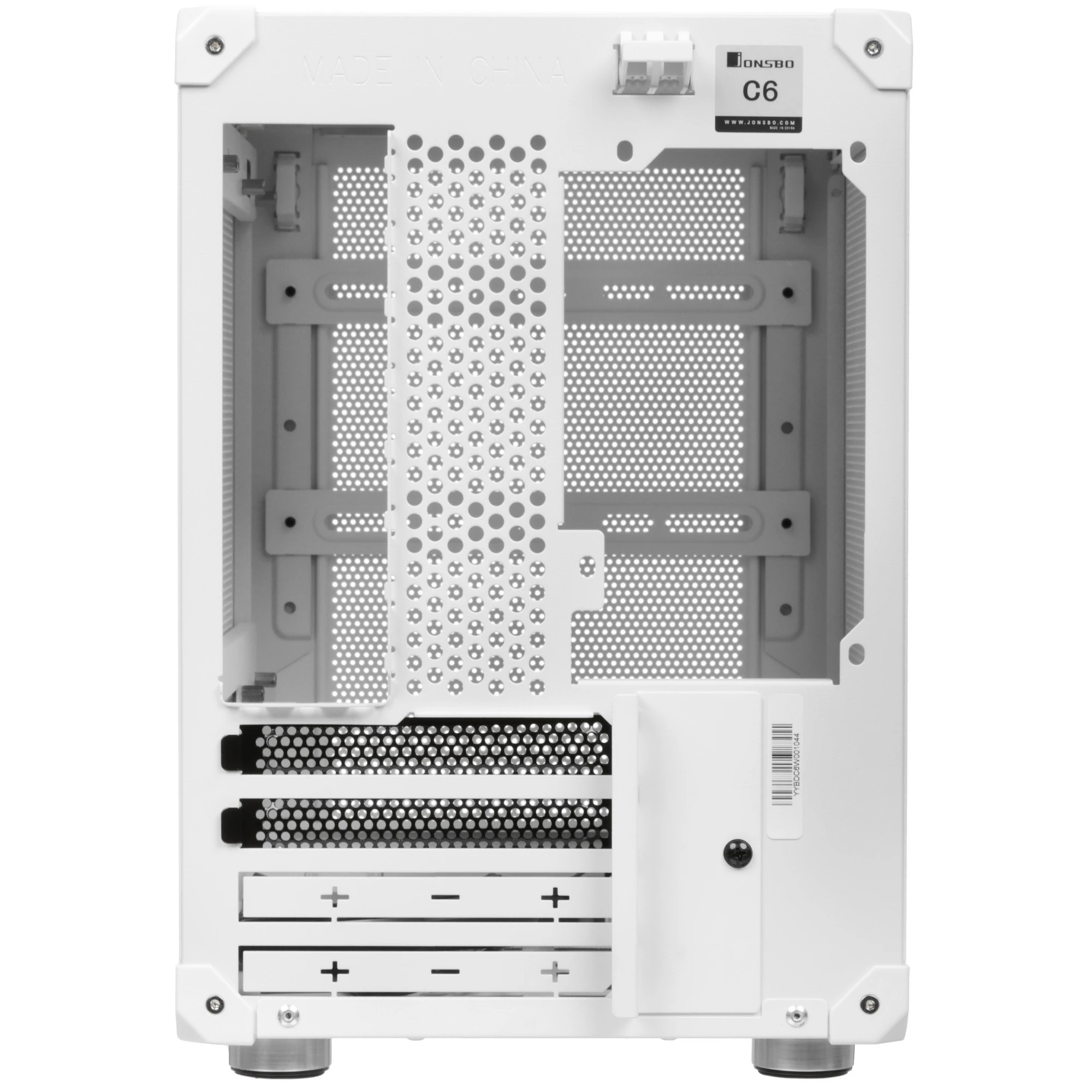 Корпус JONSBO C6 White; micro-ATX; Mini-Tower; без БП; сталь; 1xUSB 3.X; 1xUSB 3.X Type C; 1x jack 3.5 mm Mic/Aud; белый