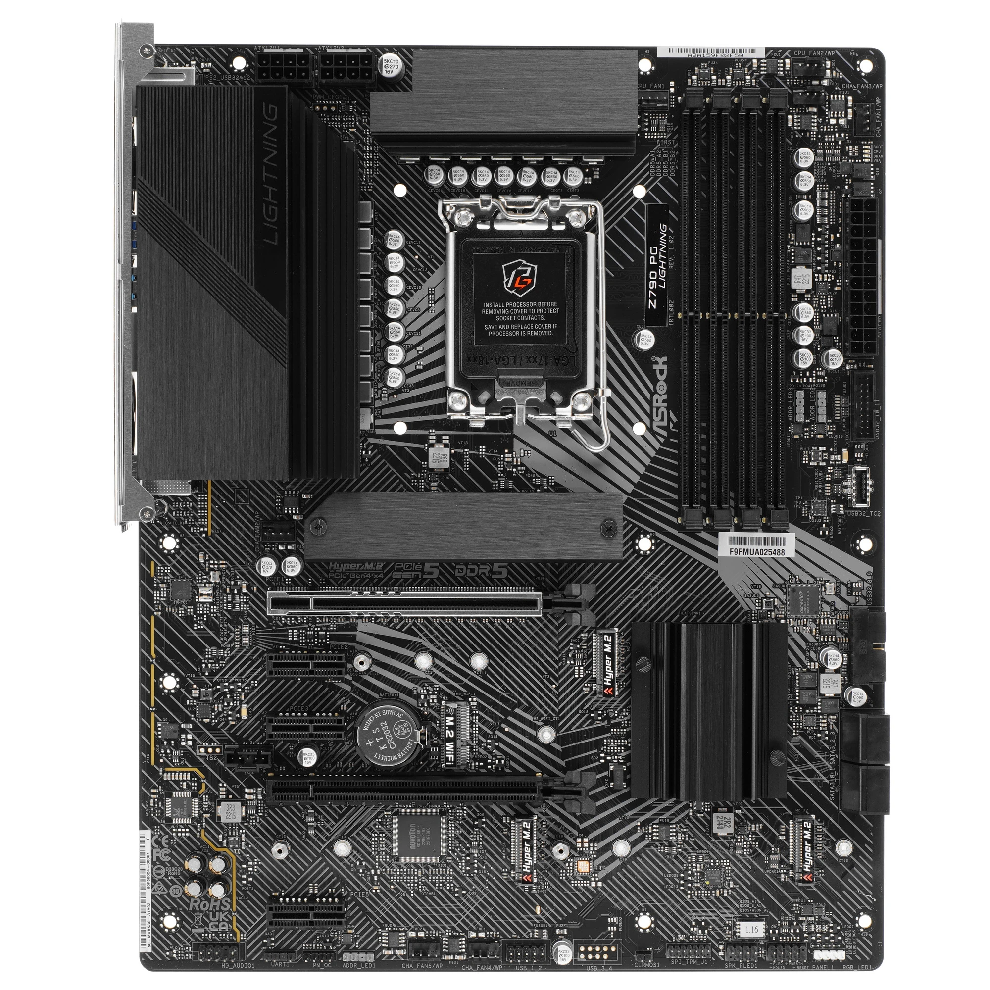 Материнская плата ASRock Z790 PG LIGHTNING***; Socket 1700; ATX; Intel Z790; 4хDDR5(7200); 2xPCI-E x16; 3 x PCI-E x1; HDMI; 4(SATA 6Gb/s); Realtek ALC