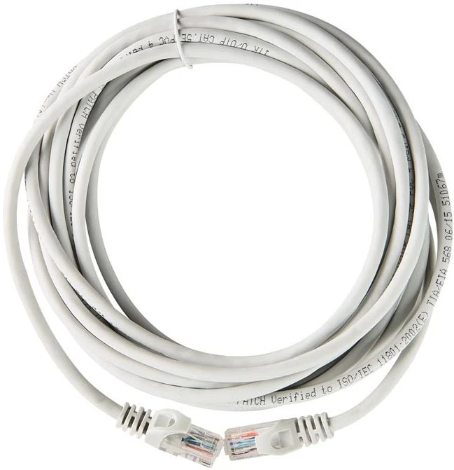 Кабель патч-корд ITK Generica Grey (PC01-C5EU-5M); не экранированный; кат. 5е; 4-х парный; 5 м