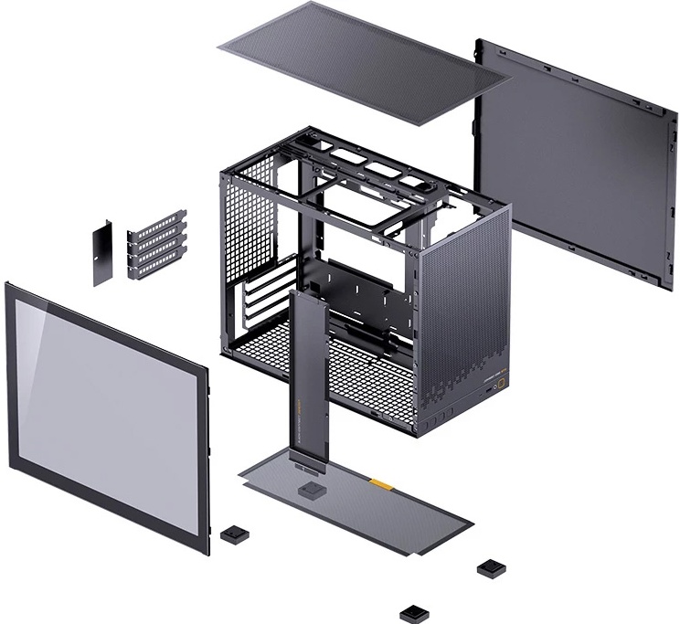 Корпус JONSBO D32 STD Black; mATX; Mini-Tower; 1xUSB 3.X/1xUSB Type-C; Mic/Aud; чёрный