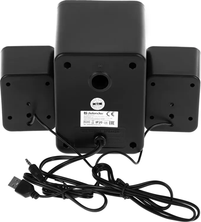 Акустическая система 2.1 Defender #1 Z4 (65508***); 11 Вт; 50 - 20 000 Гц; пластик; регулятор на пер