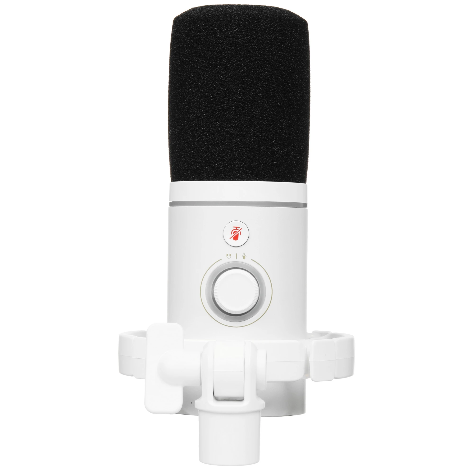 Микрофон Maono PD200XS White; динамический; кардиоидный; -52 дБ; 40-16 000 Гц; 24 бит/48 кГц; USB/XLR; стойка-пантограф со струбциной; белый