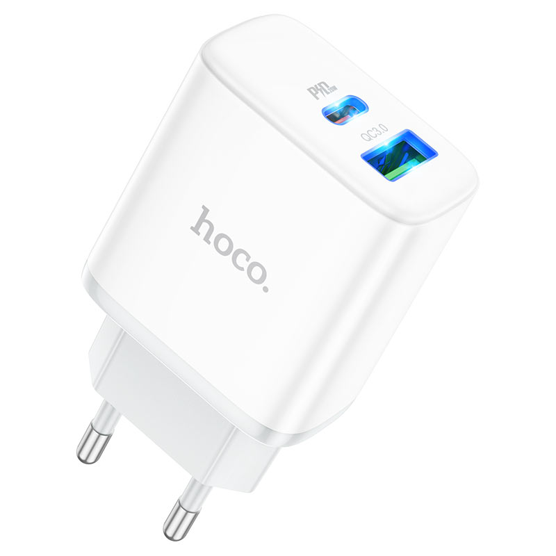 hoco-c105a-stage-dual-port-pd20w-qc3-wall-charger-eu