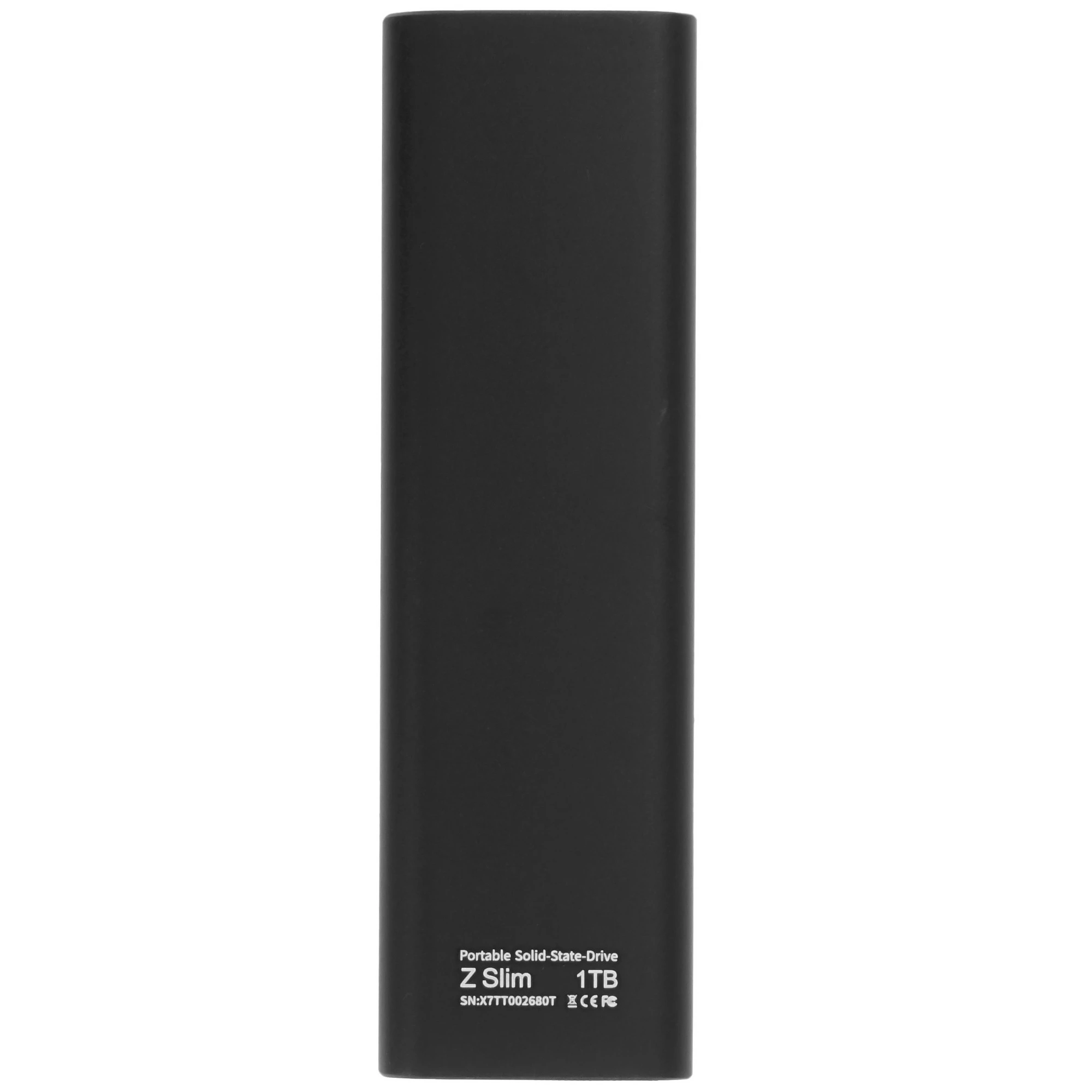 Внешний SSD 1 ТБ Netac Z Slim (NT01ZSLIM-001T-32BK***); M.2; USB 3.2 Type C; чёрный