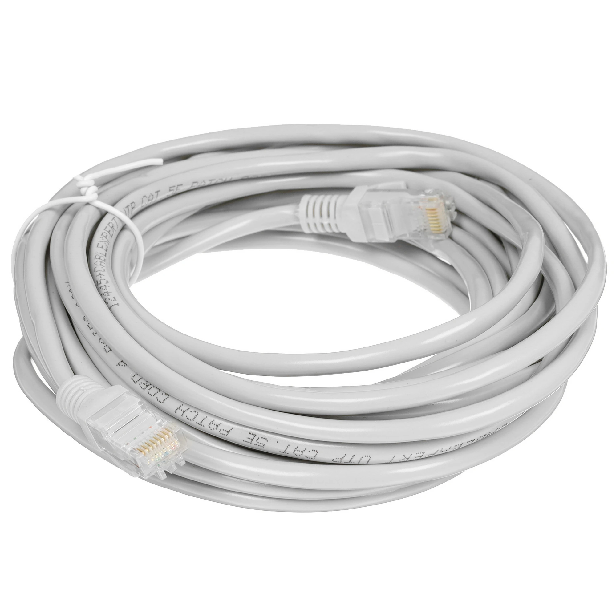 Кабель патч-корд Cablexpert PP12-7.5M (011532), UTP, Cat.5e, 28 AWG, омеднённый алюминий, литой, 7,5 м, серый