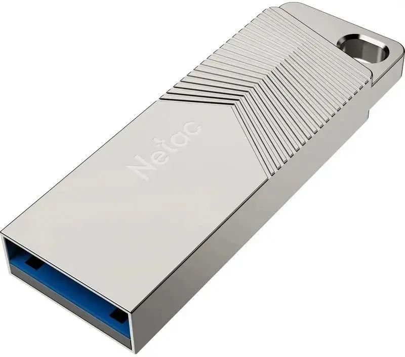 Накопитель USB-флэш 32 ГБ Netac UM1 (NT03UM1N-032G-32PN); USB 3.2; моноблок; металлический корпус; серебристый
