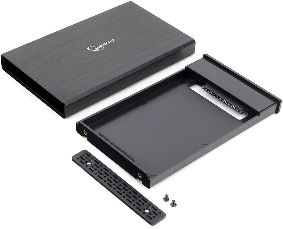 Внешний карман для HDD 2,5" Gembird (EE2-U3S-55); USB 3.0; металл+пластик; черный