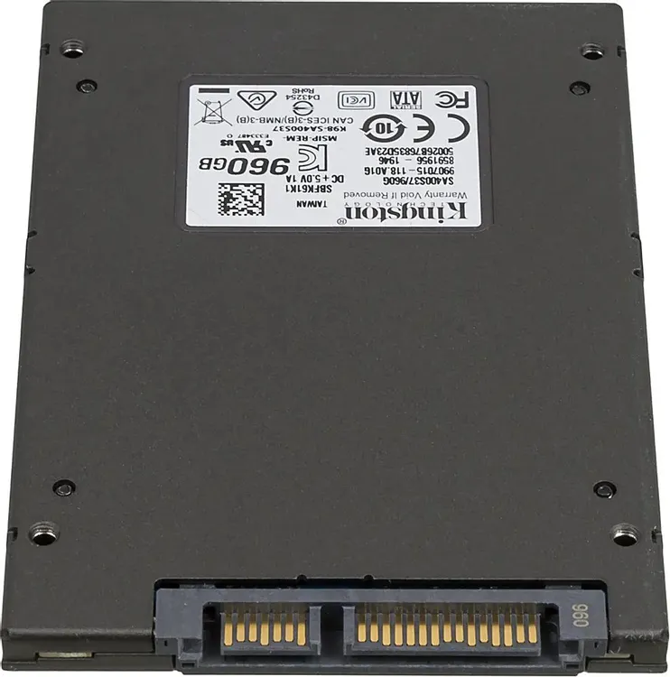 Накопитель SSD 960 ГБ Kingston SSDNow A400 (SA400S37/960G***); 2,5"; 500Мб/с -  450Mб/с; 3D NAND (TL