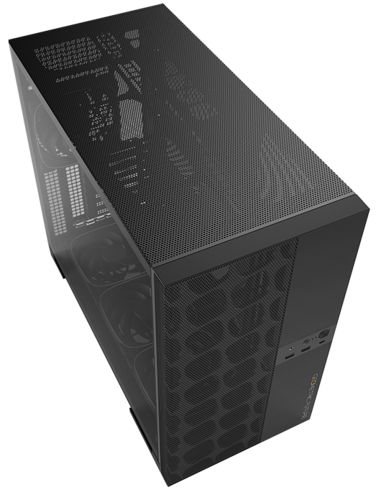 Корпус Geometric Future Model 5 ARGB Vent Bk (1AM5VTBK01100); E-ATX; Middl-Tower; без БП; 5x140 мм; 2xUSB 3.X, 1xUSB 3.X Type-C,1x jack 3.5 mm Mic/Aud