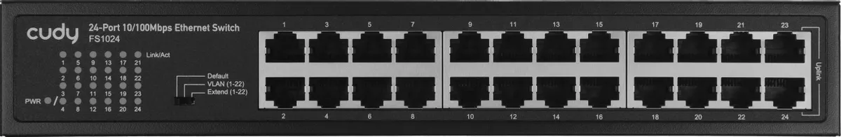 Коммутатор неуправляемый Cudy FS1024; Fast Ethernet (10/100); 24 портов
