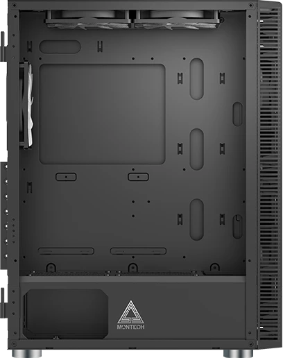 Корпус MONTECH X3 MESH Black; ATX; Midi-Tower; без БП; сталь; 2x3.5" int.; 3 х 120 мм; 3 x 140; 1 x USB 2.0/2 x USB 3.0/Mic/Audio; черный