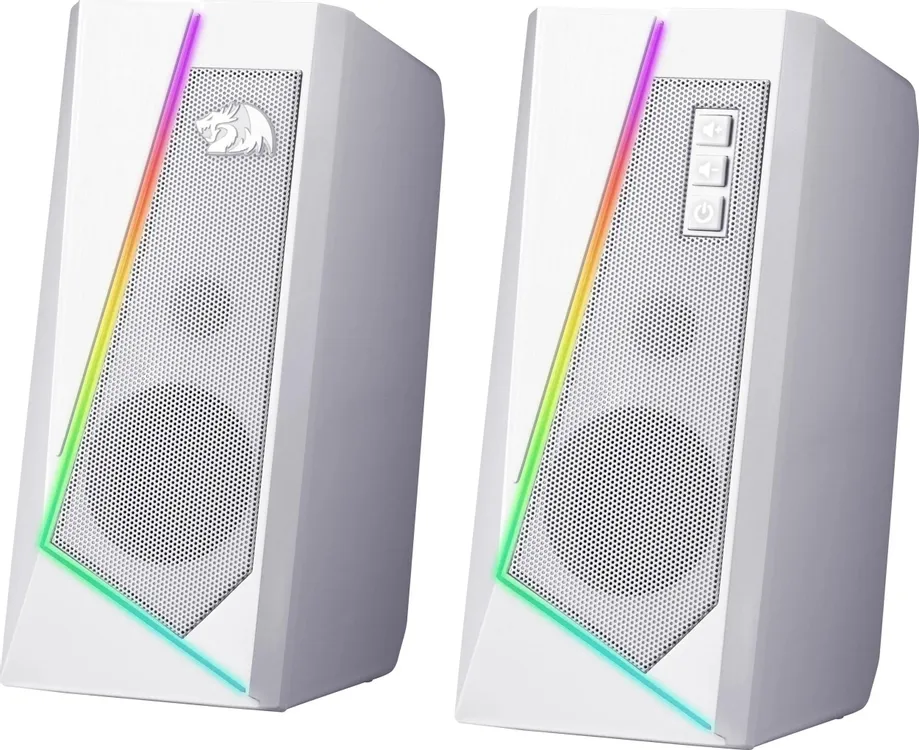 Акустическая система 2.0 Redragon ANVIL White (71775*** ); 6 Вт; 270 - 20 000 Гц; пластик; подсветка