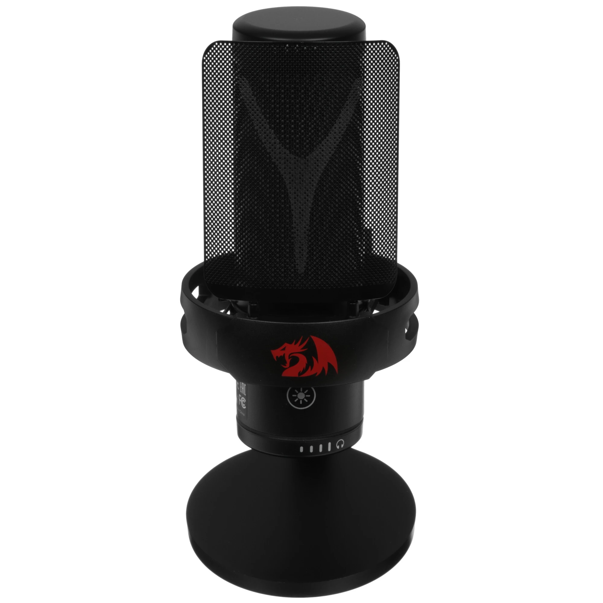 Микрофон Redragon Fenris GM301 (72230***); конденсаторный; всенаправленный; 50 - 20 000 Гц; штатив; 1,5 м; USB; чёрный