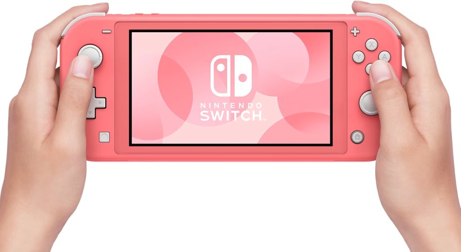 Игровая приставка Nintendo Switch Lite Coral (чип+SD256Gb+игры)
