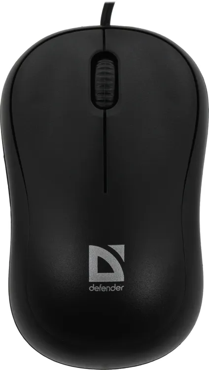 Мышь проводная Defender Patch MS-759 (52759); USB; оптический; 1000 dpi; 3 кнопки; колесо-кнопка; черный