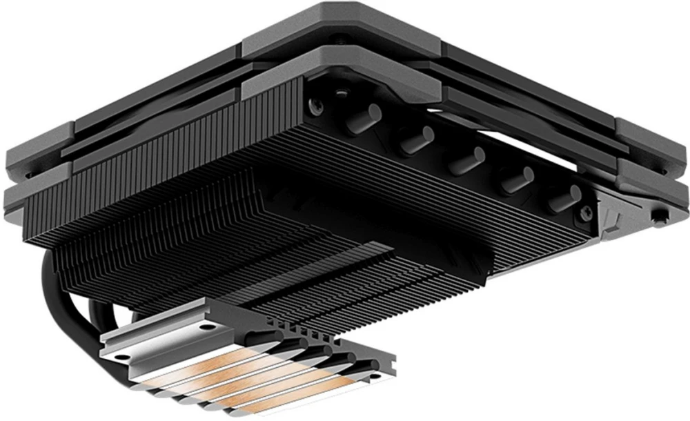 Кулер для процессора 120 мм ID-Cooling IS-50X V3, Top-Flow, 1x120 мм, 4 pin, 500-2000 об/мин, черный, 130 Вт, 31.2 дБ, 5 трубок, алюминий, медь