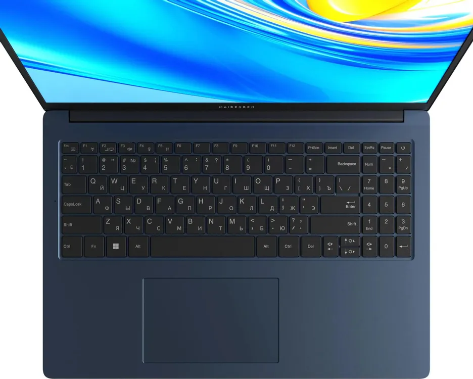 Ноутбук 16" Maibenben M657 (M6571SG0LURE3); 1920x1080 IPS 60 Гц; AMD Ryzen 7 5825U; 16 Гб/1 Тб;  AMD Radeon Graphics; ; NO OS; 45.6 Вт*ч; 1,8 кг; сини