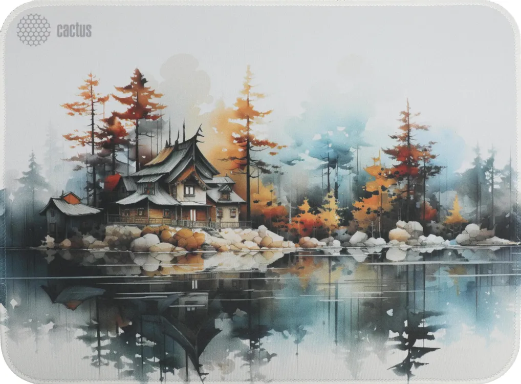 Коврик для мыши Cactus Forest (CS-MP-PRO19XL***); ткань + резиновая основа; 400 х 300 х 3 мм; игровая поверхность; рисунок