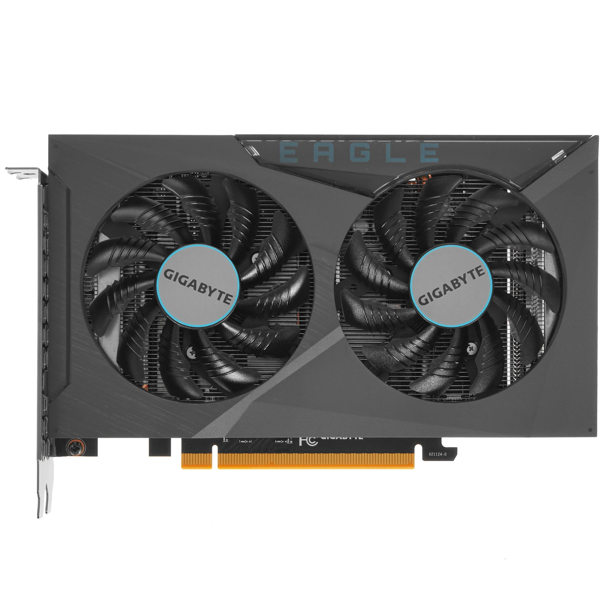 Видеокарта Gigabyte Radeon RX 6500 XT EAGLE (GV-R65XTEAGLE-4GD), черный, 4Гб, GDDR6, 18 ГГц, 6 нм, 64 бит, HDMIx1, DPx1