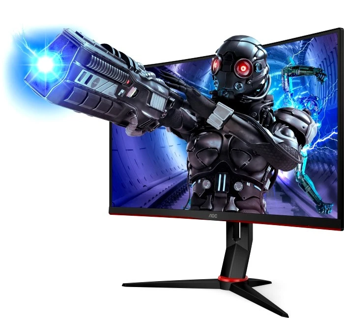 Монитор 32" AOC изогнутый C32G2ZE; WLED; 16:9; VA; 1920x1080; 240 Гц; 178°/178; 300 кд/м²; 1 мс; 4 000:1; 1xD-Sub(VGA); 2xHDMI; 1xDP; 1x3.5 mm jack (o