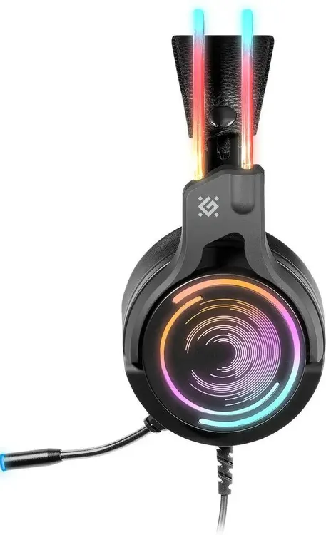 Гарнитура игровая Defender Cosmo PRO (64536***); оголовье (headband); 20 - 20 000 Гц; 32 Ом; 2,1 м; микрофон; регулятор громкости; USB; подсветка LED;