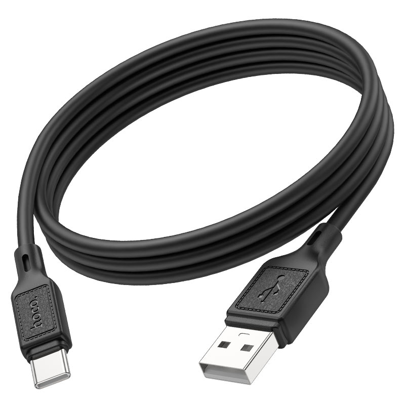 Кабель USB 2.0 AM/Type-C Hoco X90 Cool; 3А; 1,0 м; силикон; черный