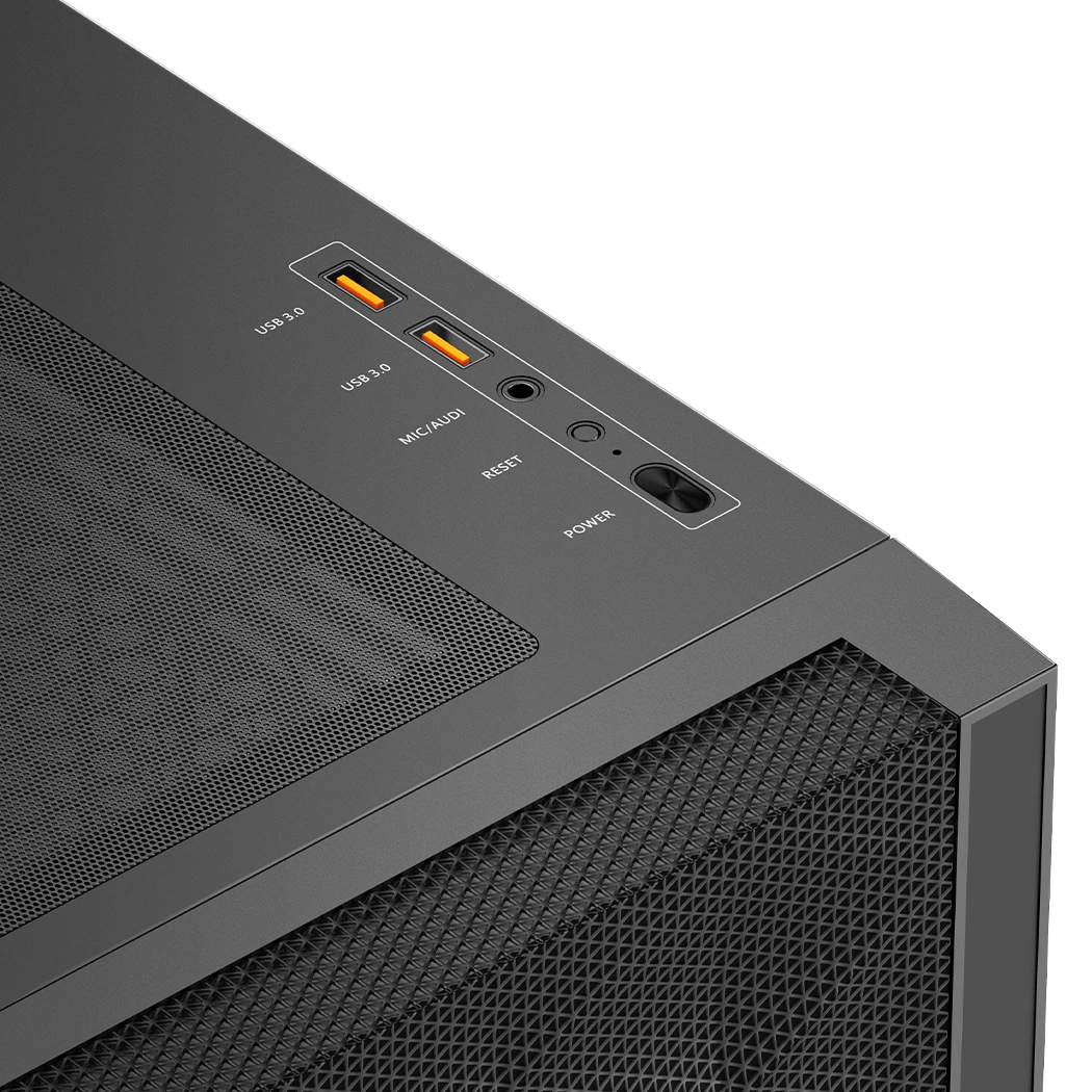 Корпус PCCooler C3D510 BK (C3D510-BKP0-GL***); ATX; Midi-Tower; без БП; сталь; 2x3.5" int.; 2 x USB 3.2, 1x jack 3.5 mm Mic/Aud; чёрный