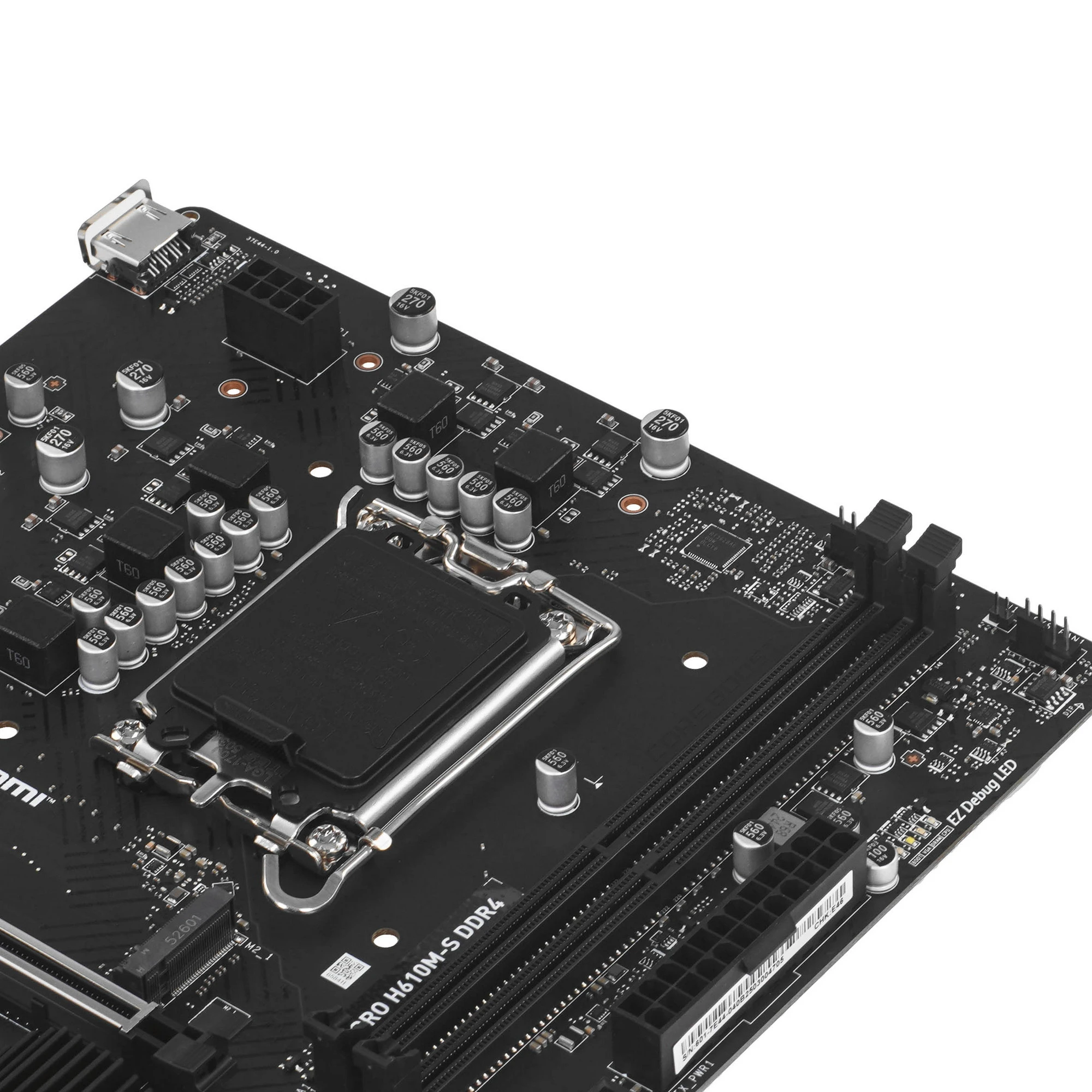 Материнская плата MSI PRO H610M-S DDR4; Socket 1700; mATX; Intel H610; 2хDDR4(3200); 1xPCI-E x16; 1x PCI-E x1; 1xHDMI; 2xSATA 6Gb/s; Audio 8 ch; 1GbE