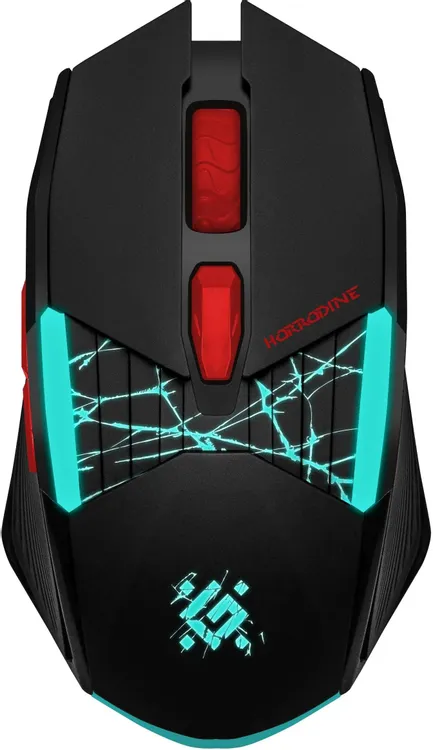 Мышь игровая Defender Horrodine GM-237 (52237***); 2.4 ГГц; USB; оптический; 1200 - 3200 dpi; 6 кнопок; колесо-кнопка; аккумулятор, 300 мА·ч; LED подс