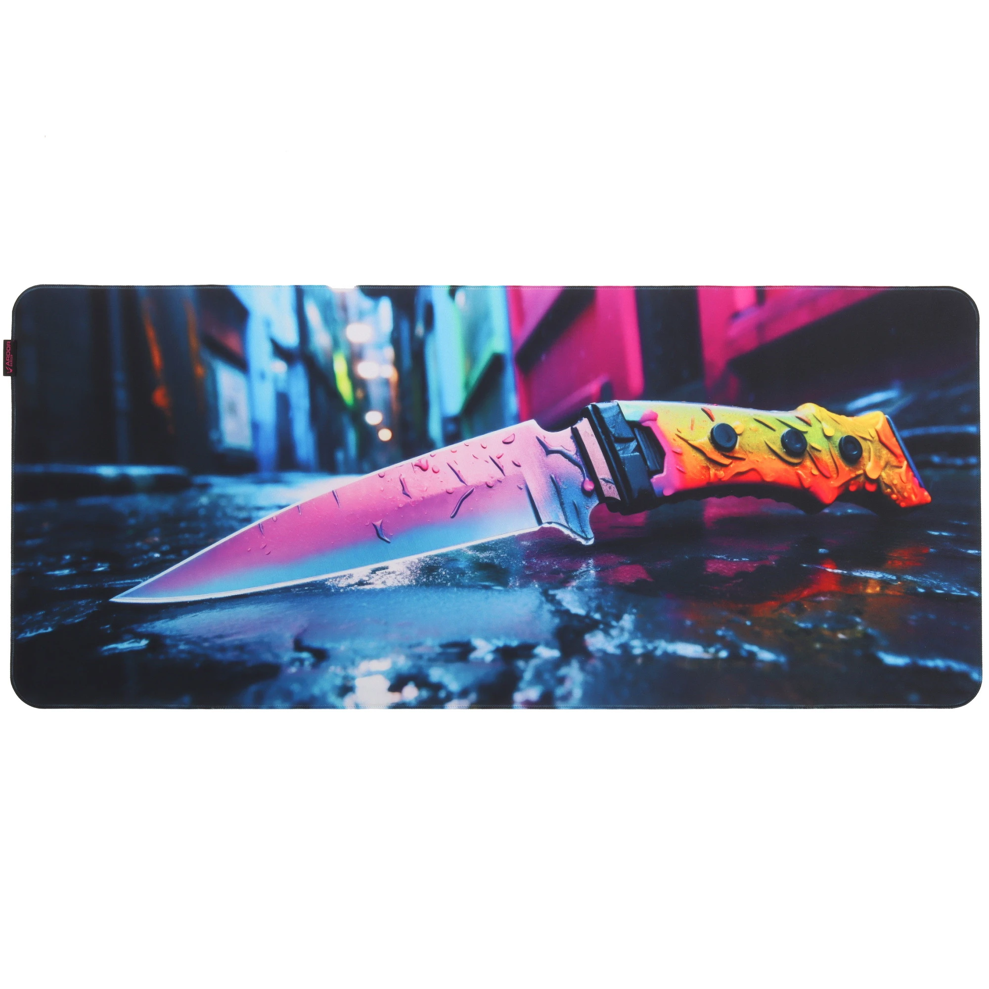 Коврик для мыши ARDOR GAMING Replica Knife XL; ткань + резиновая основа; 900 х 400 х 4 мм; игровая поверхность; рисунок