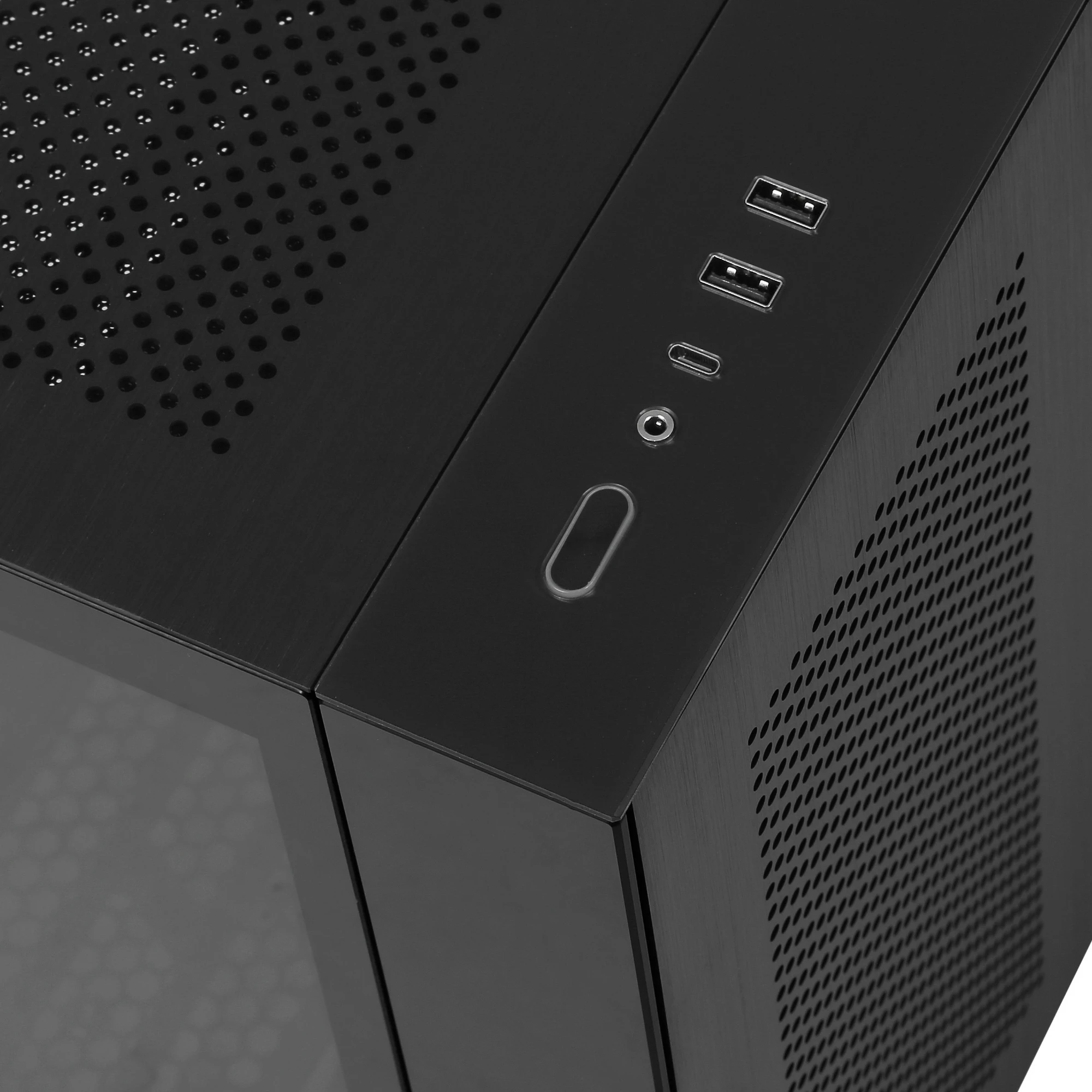 Корпус Lian-Li O11 Dynamic MINI (G99.O11DMI-X.R0); ATX; Middl-Tower; без БП; сталь; 2x3.5" int.; 2xUSB 3.X;1xUSB 3.X Type-C;1x jack 3.5mm; черный