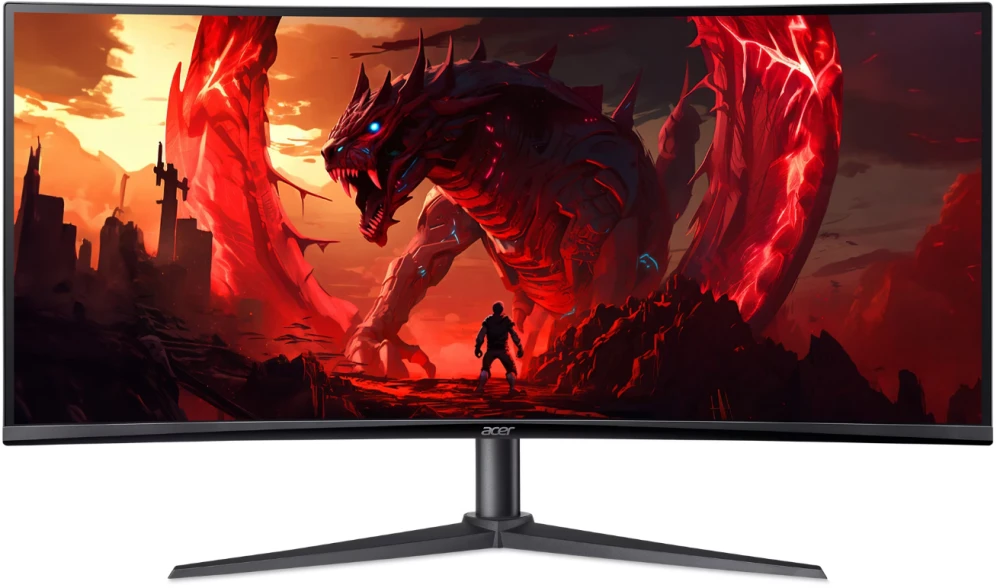 Монитор 34" Acer изогнутый Nitro XZ340CUHbiiphx (UM.CX0EE.H01); WLED; 21:9; VA; 3440х1440; 100 Гц; 178°/178°; 250 кд/м²; 1 мс; 3 000:1; 2хHDMI; 2xDP;